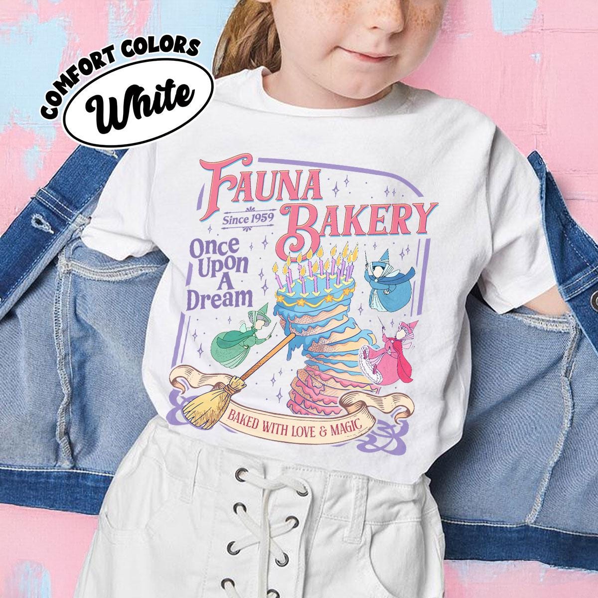 Fauna Bakery Baked With Love and Magic Shirt – Sleeping Princess Fairy Godmother Tee