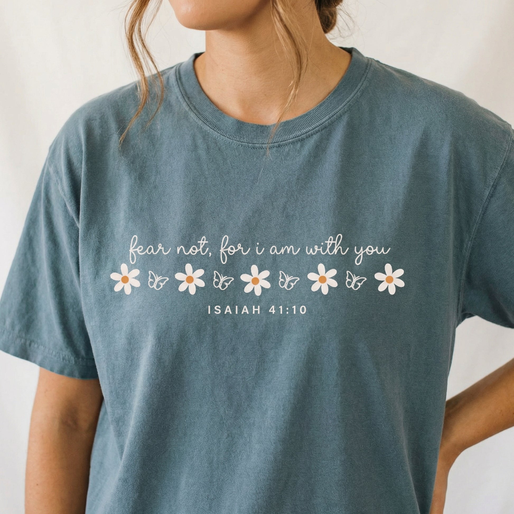 Fear Not Christian Graphic T-Shirt – Isaiah Bible Verse Faith Tee