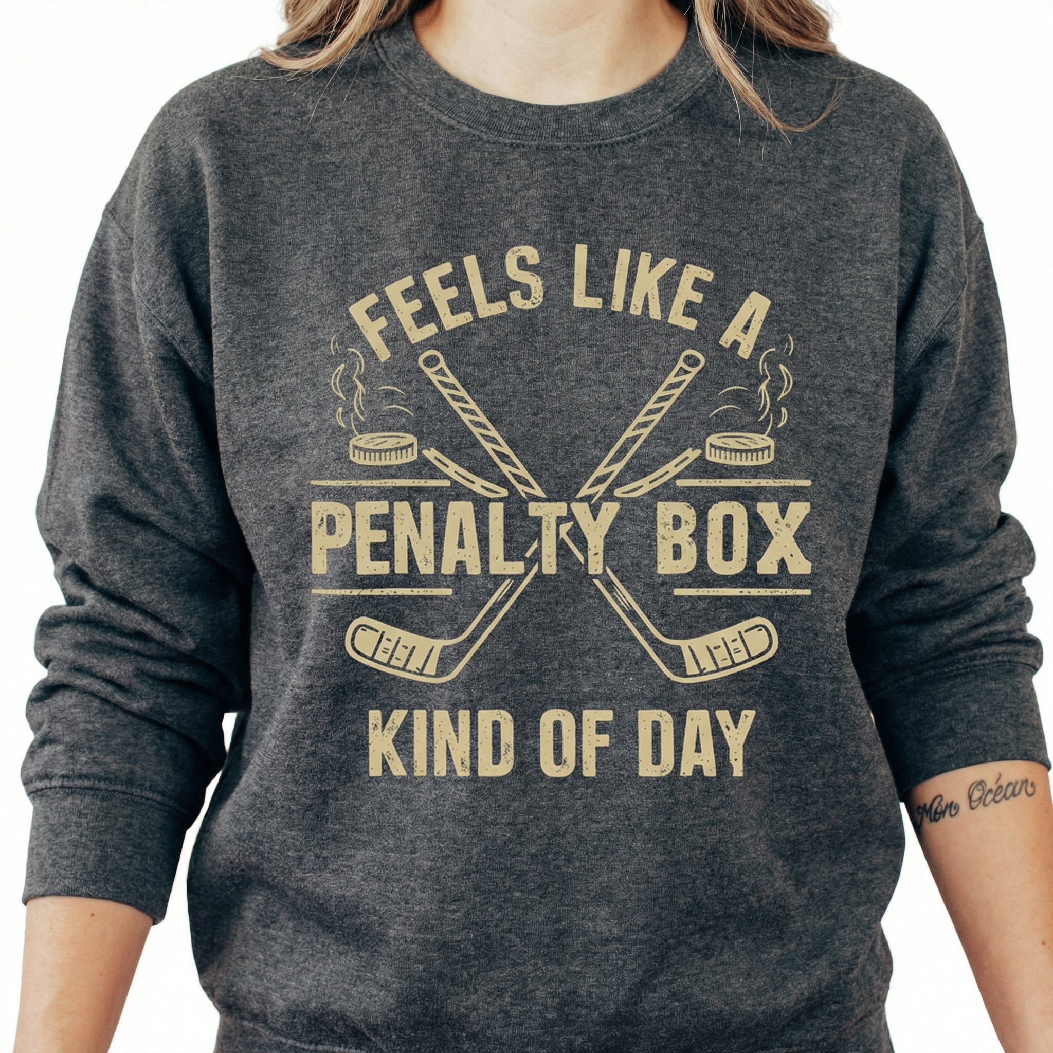 Feels Like a Penalty Box Kind of Day T-Shirt – Funny Hockey Quote Tee