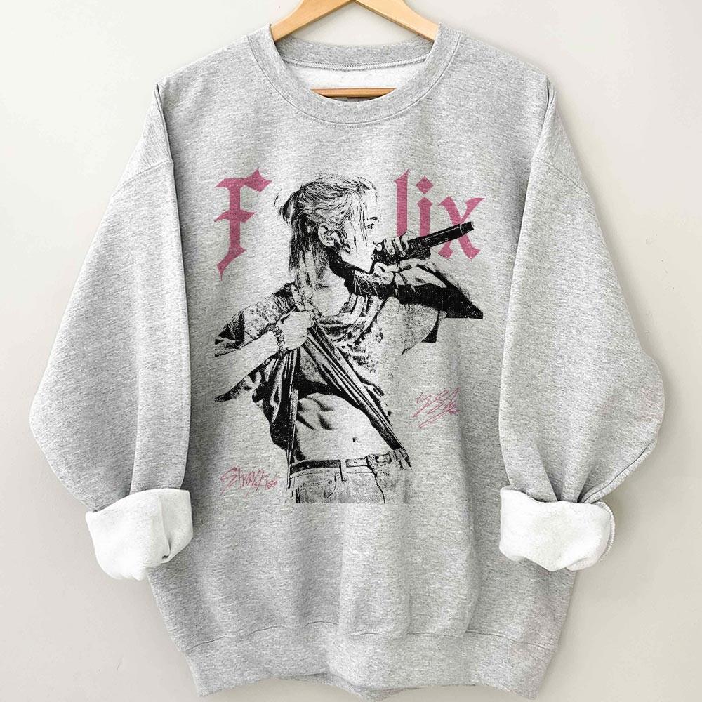 Felix SKZ Vintage Shirt – Stray Kids Graphic Tee – Retro K-Pop Fan Gift