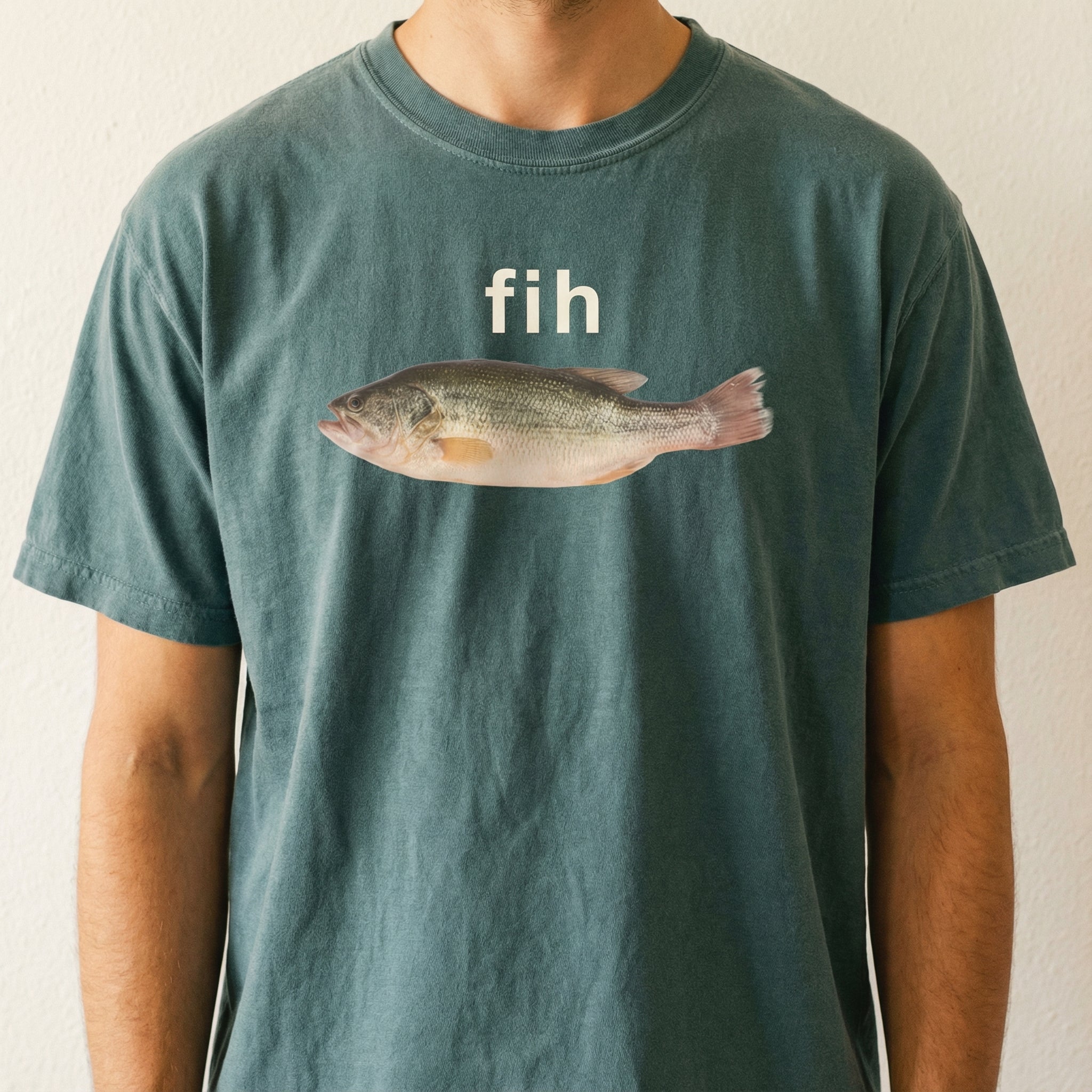 Fih Fish Meme T-Shirt – Funny Internet Humor Graphic Tee – Gen Z Style Shirt