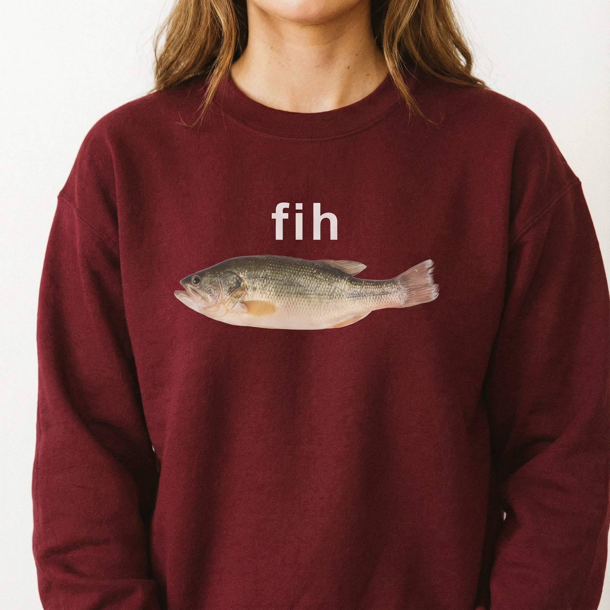 Fih Fish Meme T-Shirt – Funny Internet Humor Graphic Tee – Gen Z Style Shirt