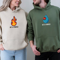Fire & Water Matching Hoodies For Couples