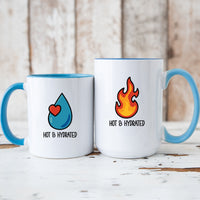 Fire & Water Matching Mugs For Couples