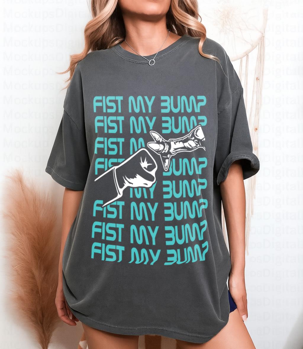 Fist My Bump Graphic Tee – Space Science Humor Shirt, Sci-Fi Fan Gift