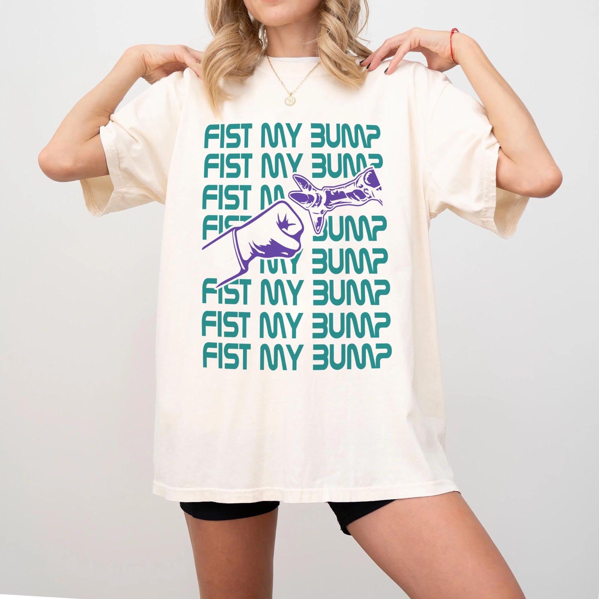 Fist My Bump Graphic Tee – Space Science Humor Shirt, Sci-Fi Fan Gift