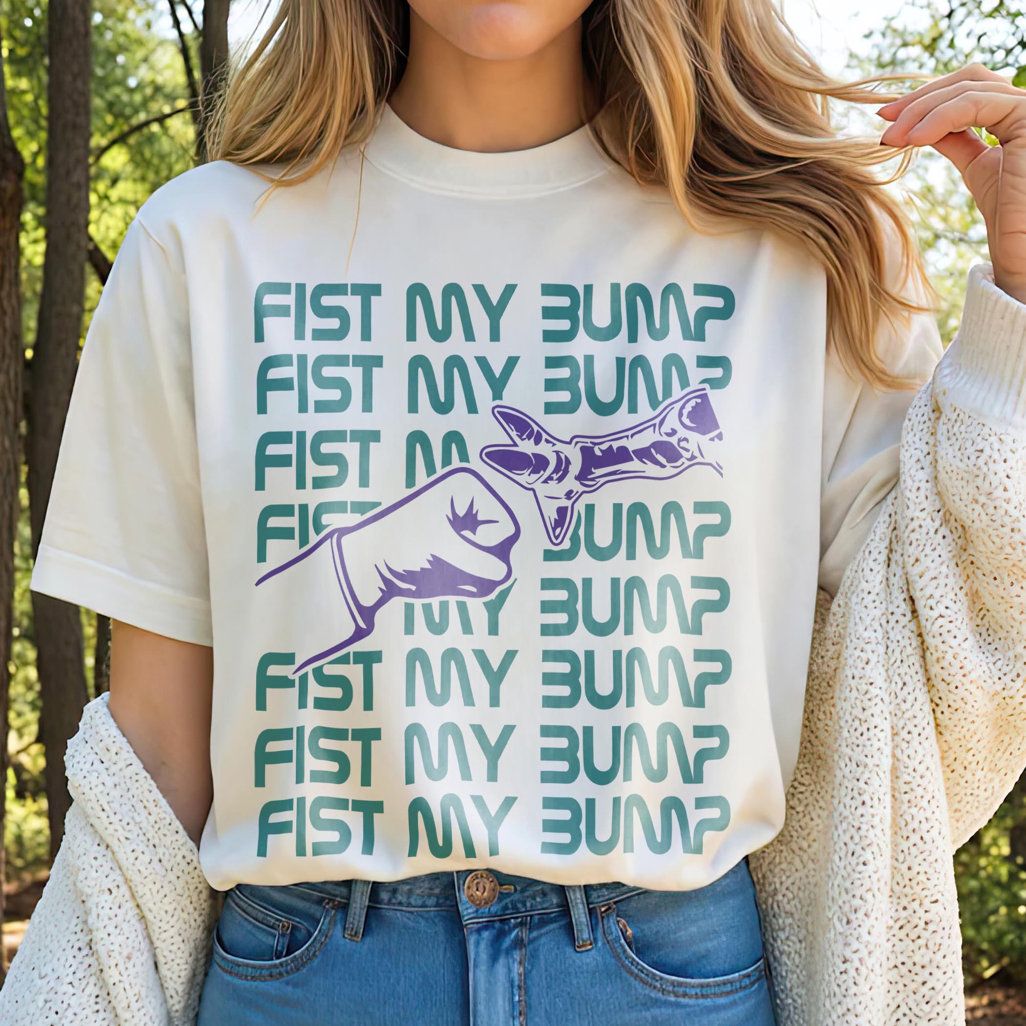 Fist My Bump Graphic Tee – Space Science Humor Shirt, Sci-Fi Fan Gift