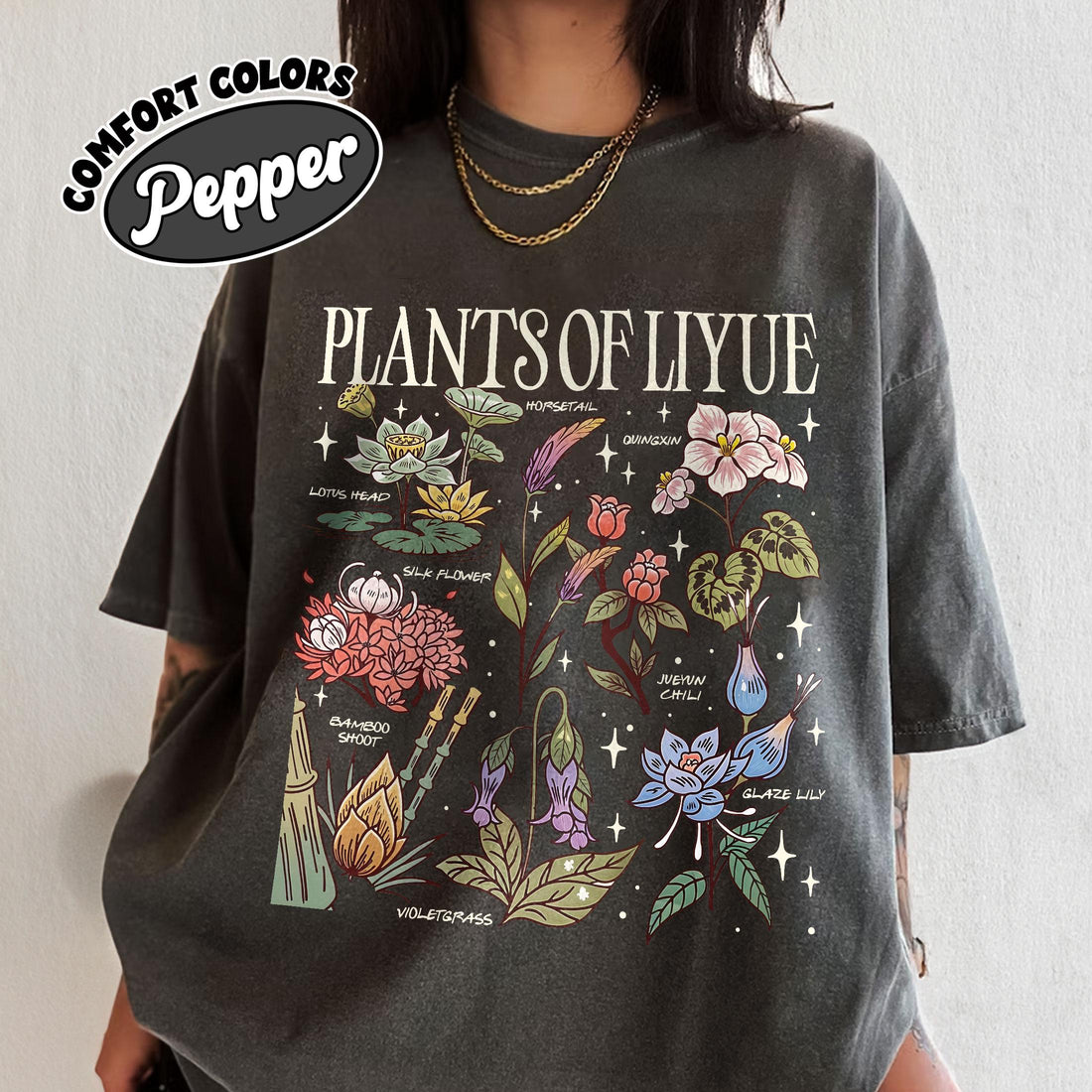 Floral Game Lover Shirt – Wildflower Inspired T-Shirt, Qingxin Floral Graphic Tee