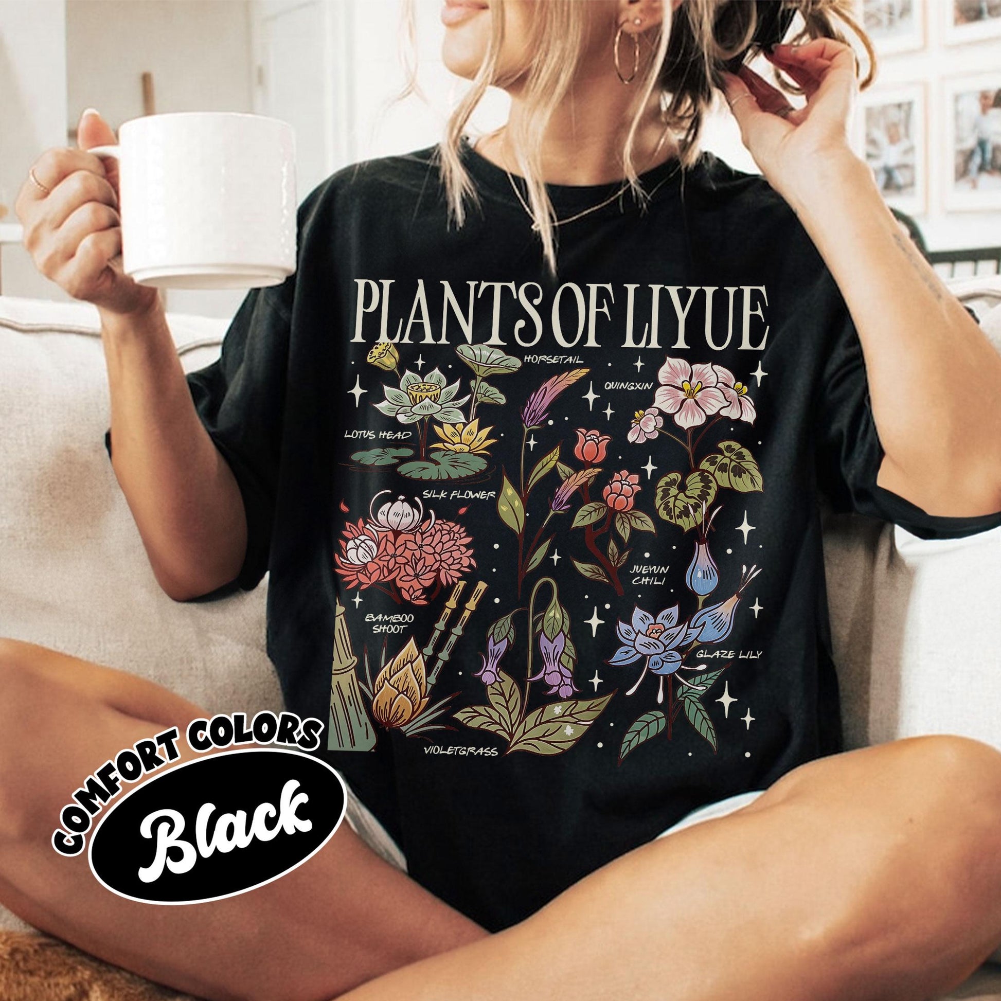 Floral Game Lover Shirt – Wildflower Inspired T-Shirt, Qingxin Floral Graphic Tee