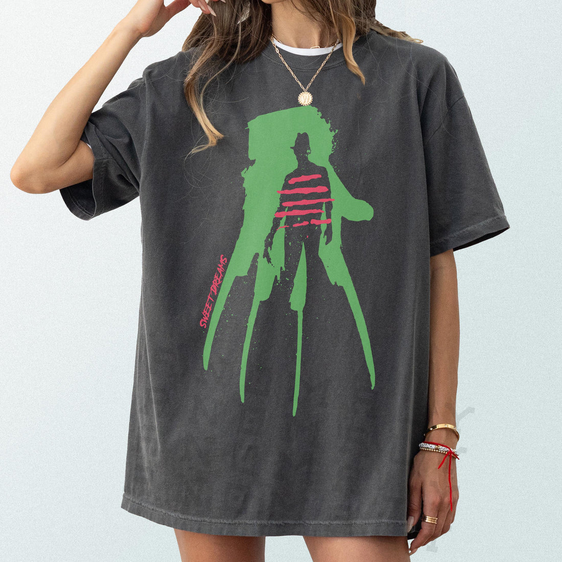 Freddy Nightmare Graphic Tee – Retro 80s Elm Street Horror Movie T-Shirt
