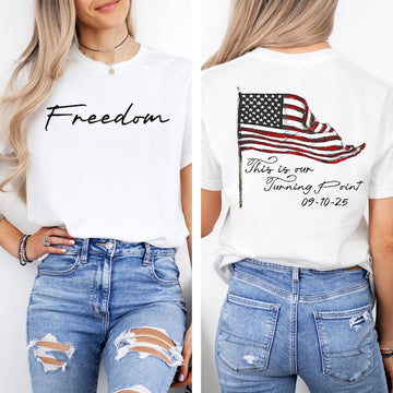 Freedom Charlie Kirk Shirt - This Is The Turning Point Tee - Justice For Charlie Kirk Protest Shirt