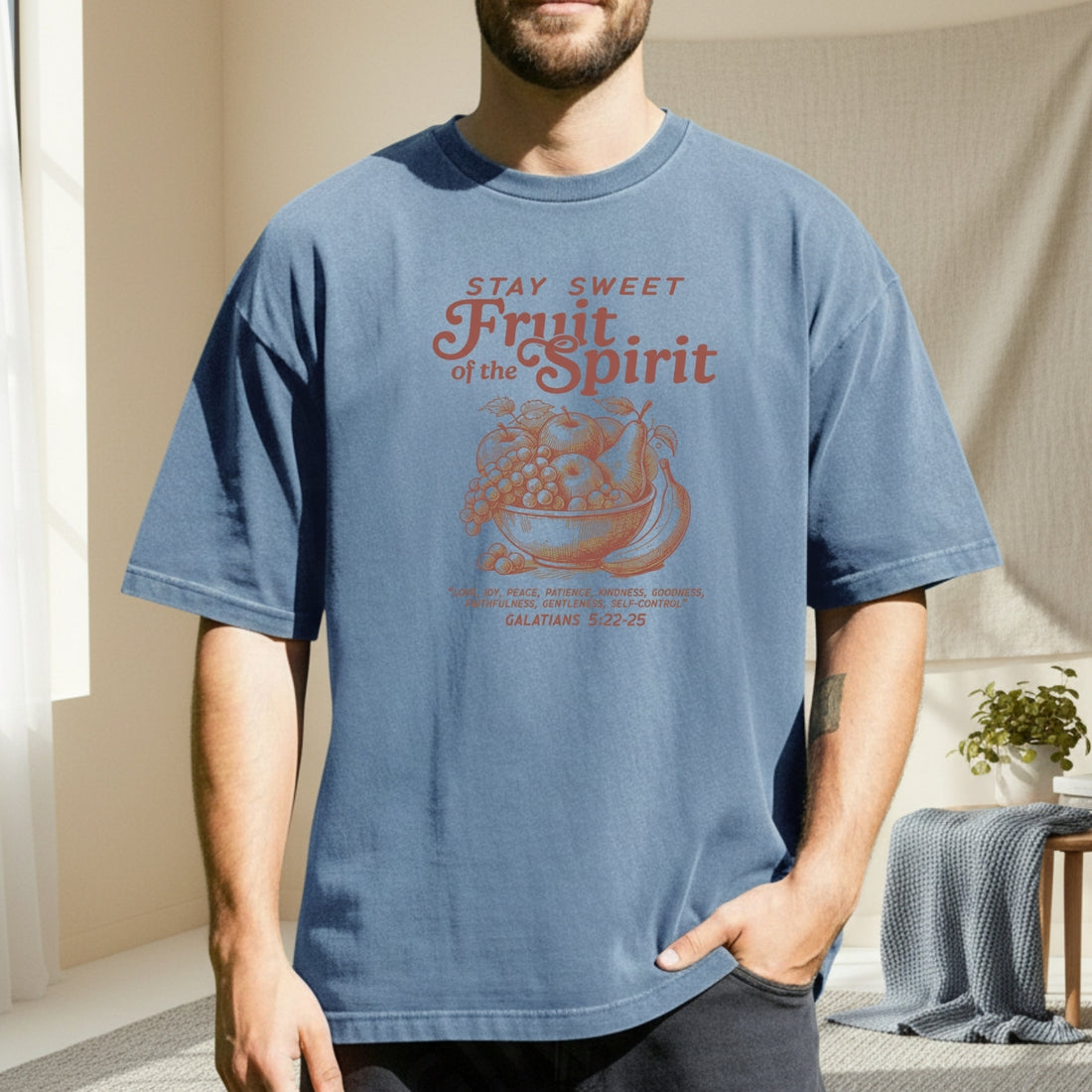 Fruit of the Spirit T-Shirt - Vintage Christian Faith Graphic Tee