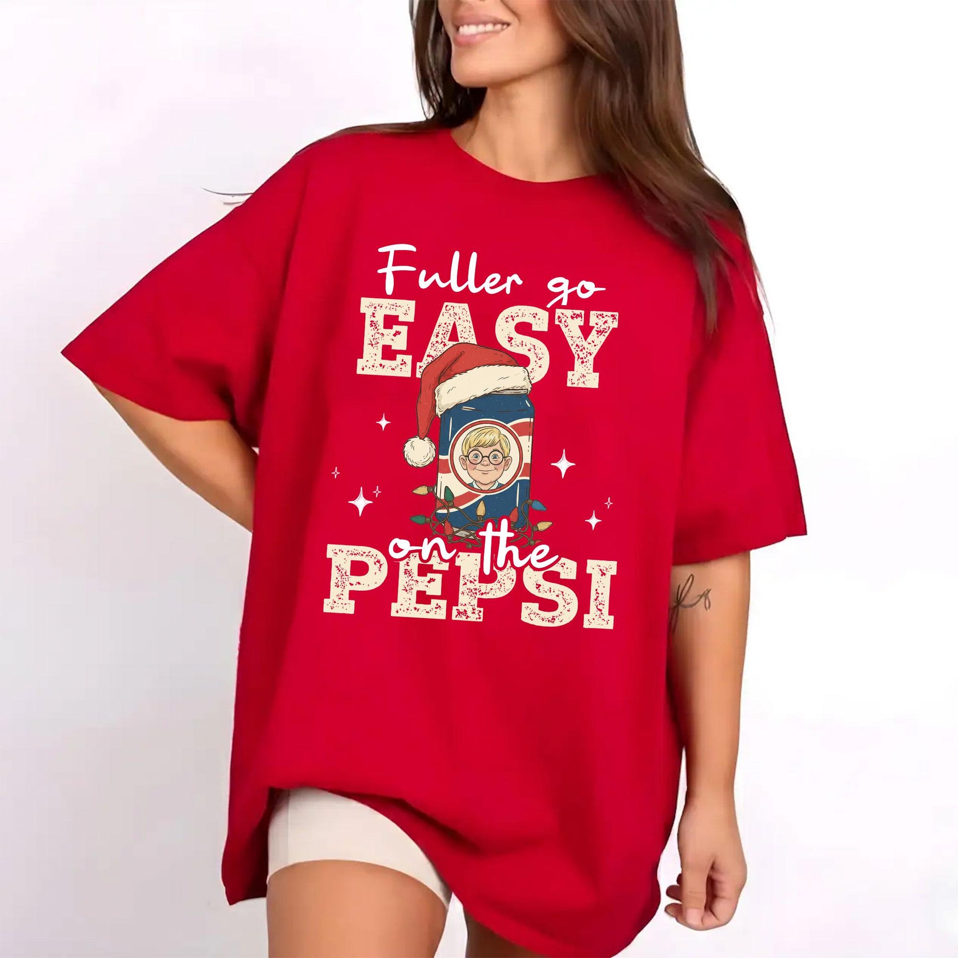Go Easy on the Soda Christmas Sweatshirt – Funny Home Alone 90s Movie Shirt