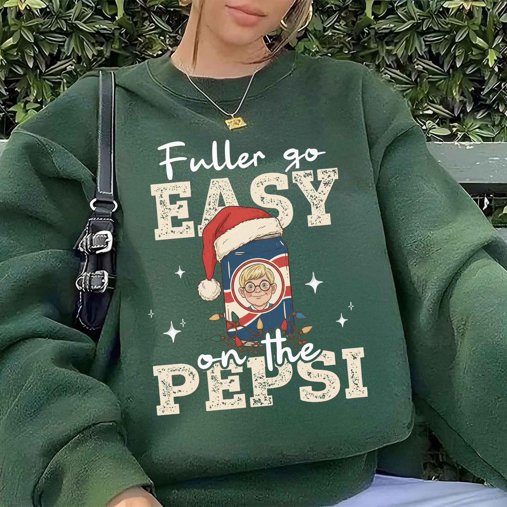 Go Easy on the Soda Christmas Sweatshirt – Funny Home Alone 90s Movie Shirt