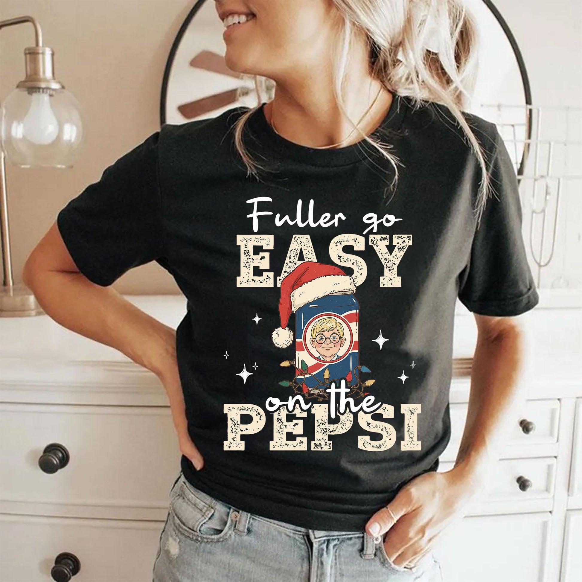 Go Easy on the Soda Christmas Sweatshirt – Funny Home Alone 90s Movie Shirt