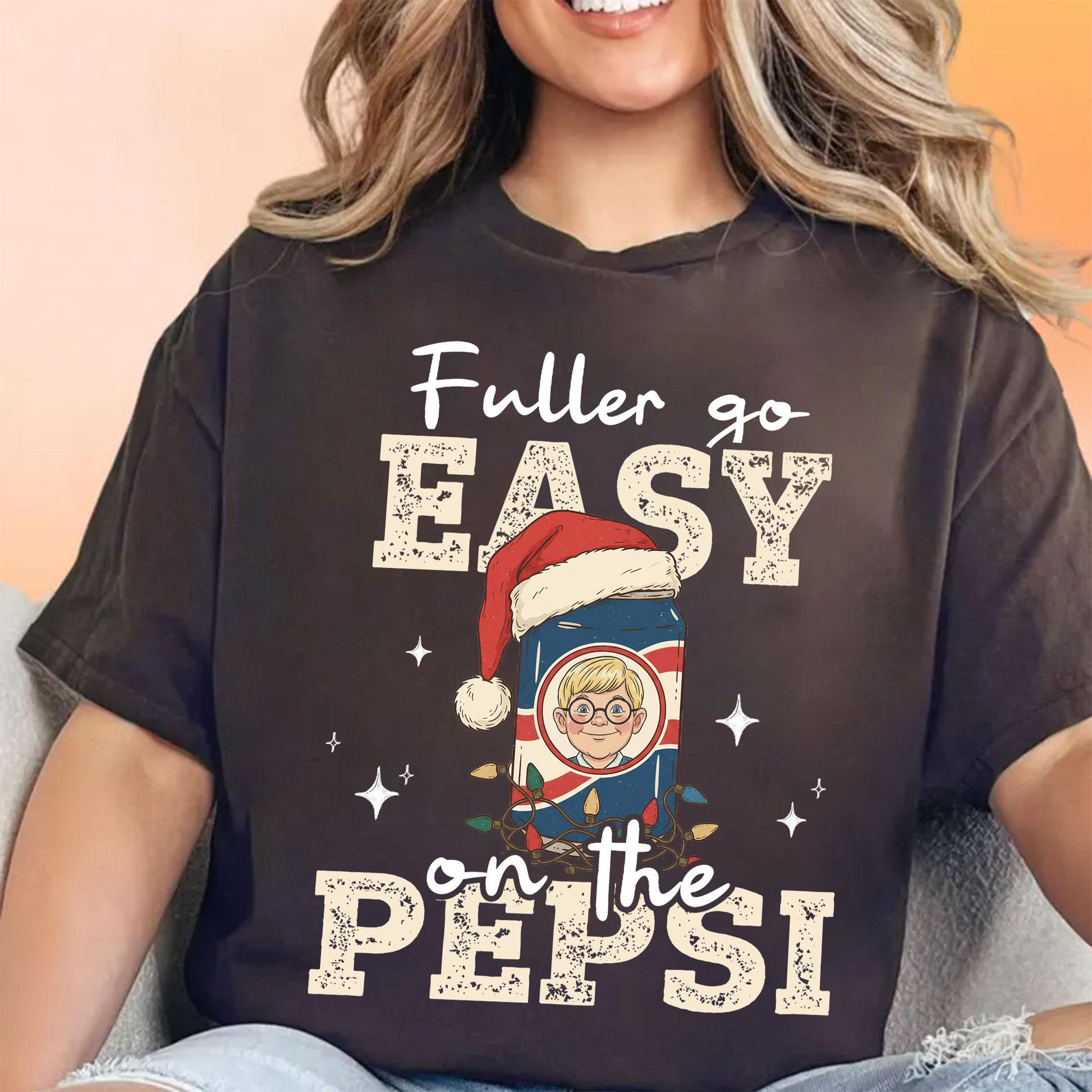 Go Easy on the Soda Christmas Sweatshirt – Funny Home Alone 90s Movie Shirt