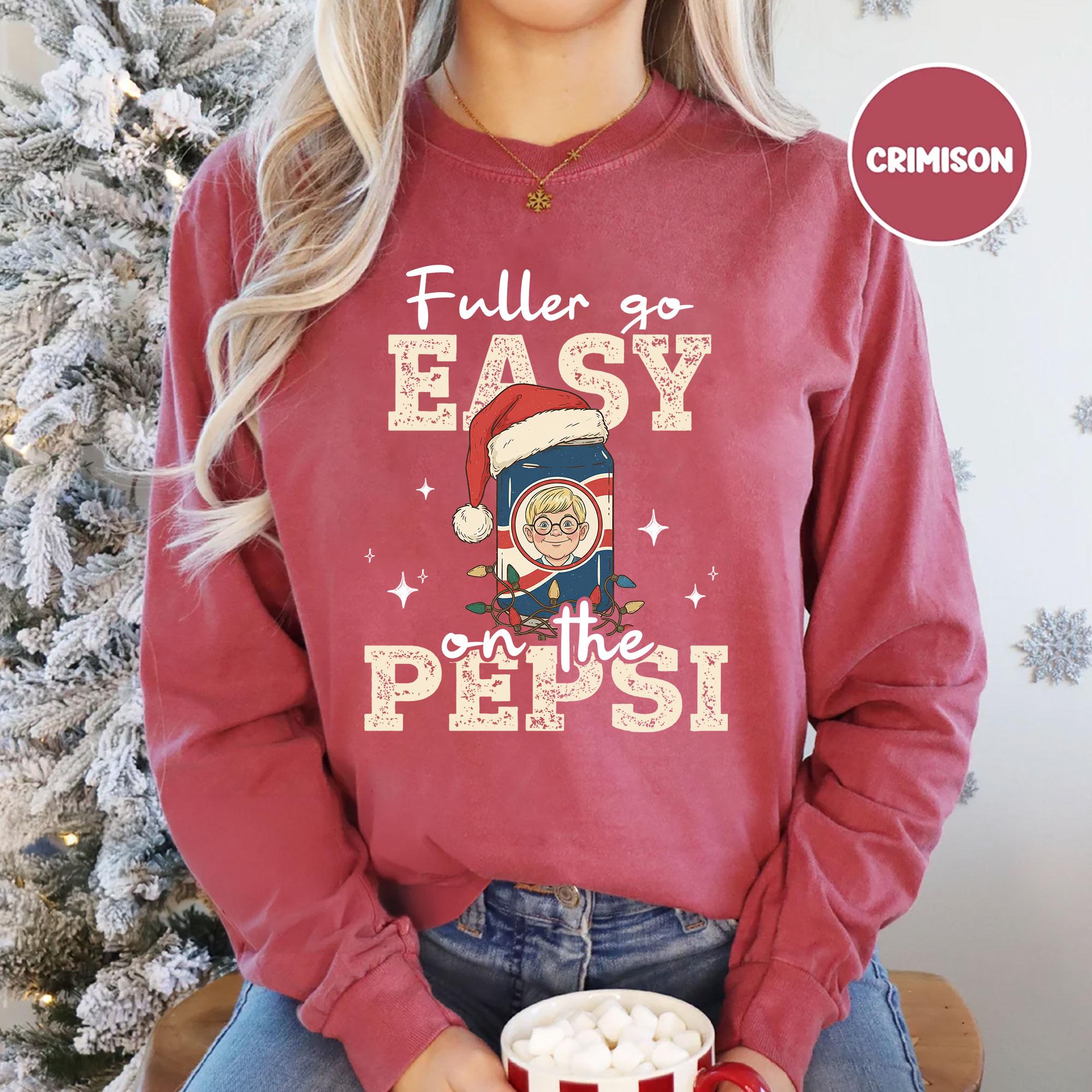 Go Easy on the Soda Christmas Sweatshirt – Funny Home Alone 90s Movie Shirt