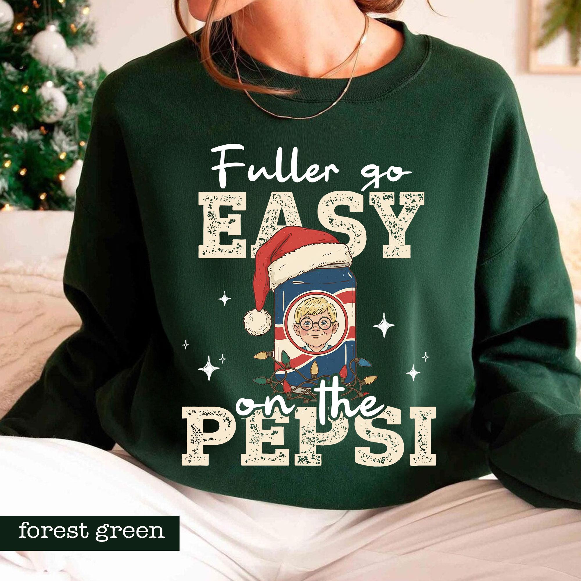 Go Easy on the Soda Christmas Sweatshirt – Funny Home Alone 90s Movie Shirt