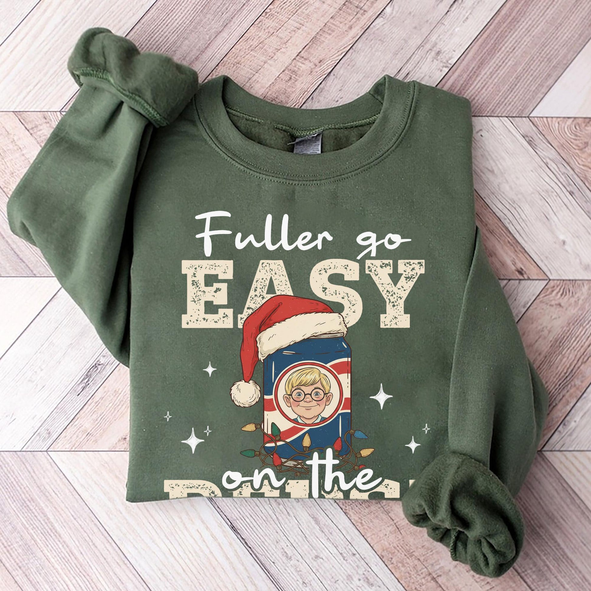 Go Easy on the Soda Christmas Sweatshirt – Funny Home Alone 90s Movie Shirt