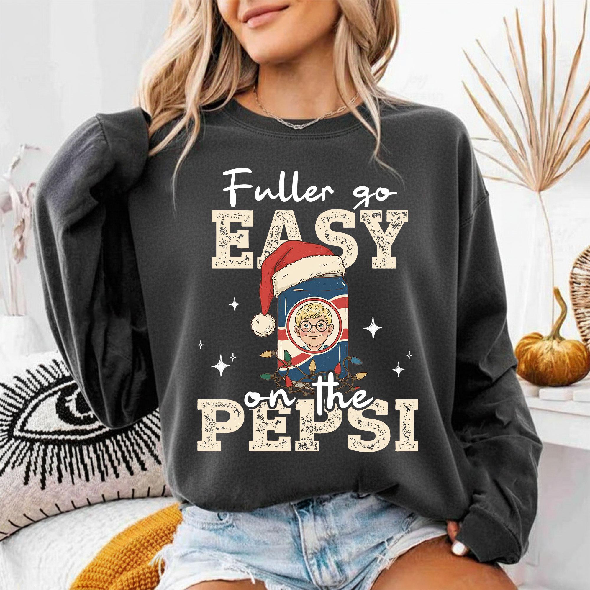 Go Easy on the Soda Christmas Sweatshirt – Funny Home Alone 90s Movie Shirt