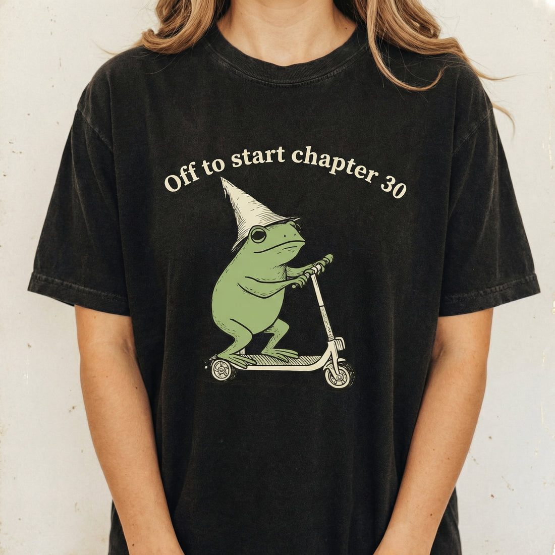 Funny 30th Birthday Frog Shirt – Off to Start Chapter 30 Graphic Tee