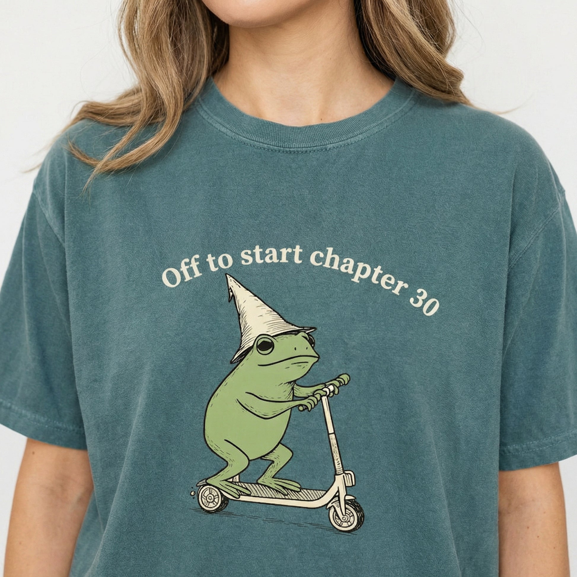 Funny 30th Birthday Frog Shirt – Off to Start Chapter 30 Graphic Tee