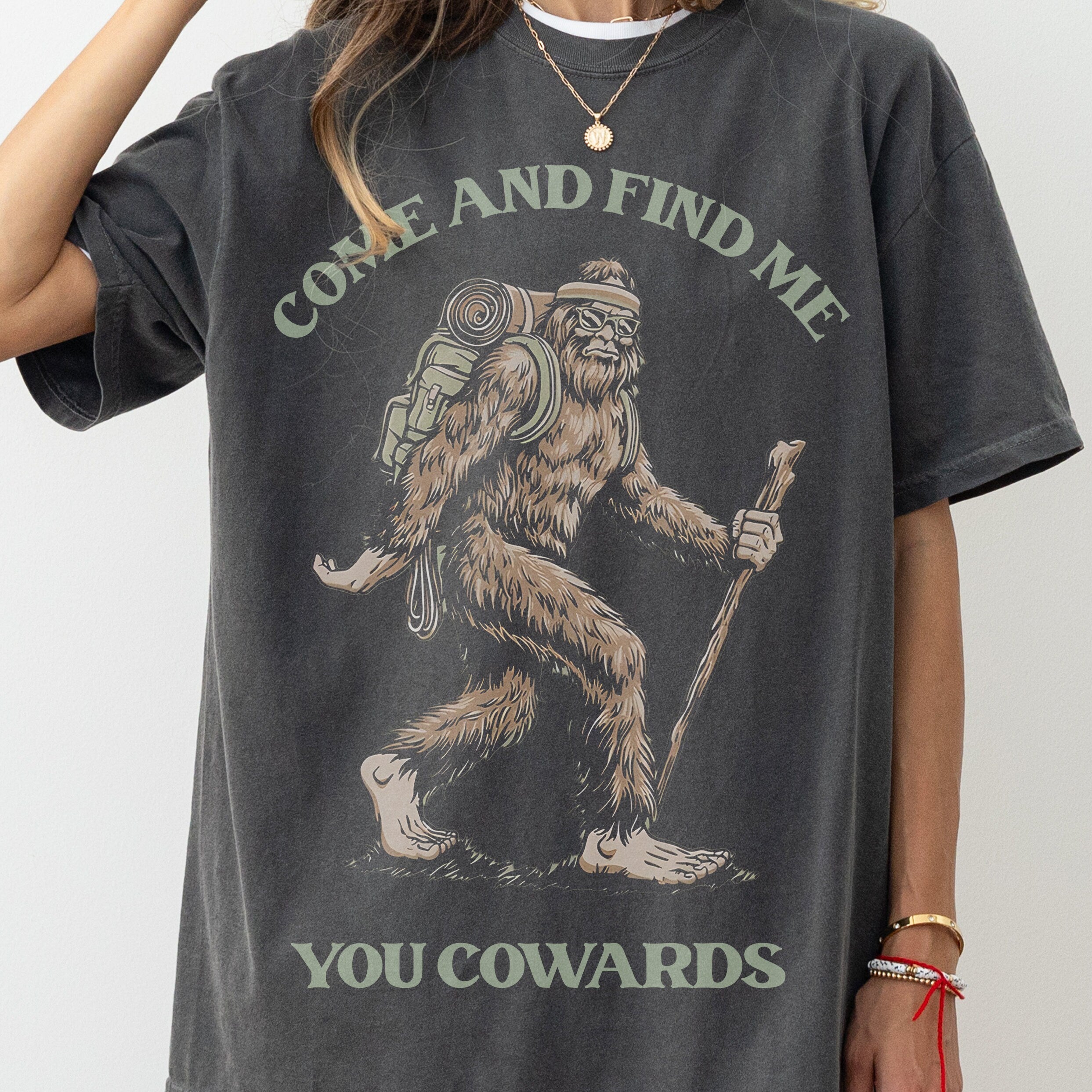 Funny Bigfoot T-Shirt – Unisex Sasquatch Graphic Tee for Men and Women