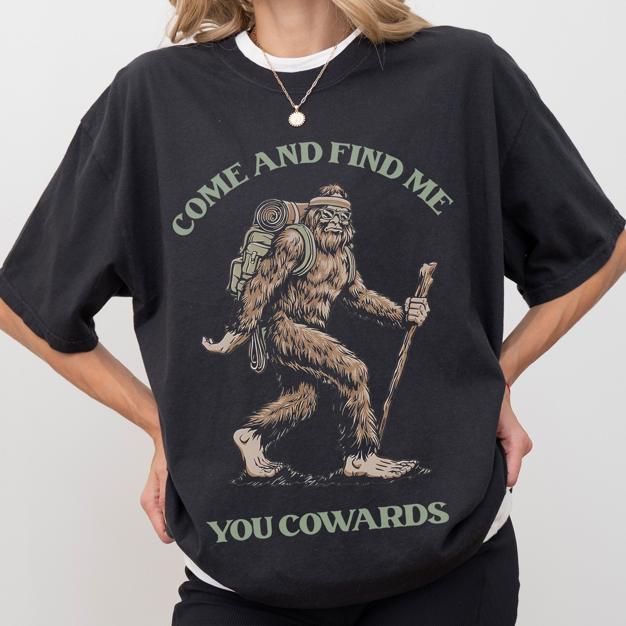 Funny Bigfoot T-Shirt – Unisex Sasquatch Graphic Tee for Men and Women