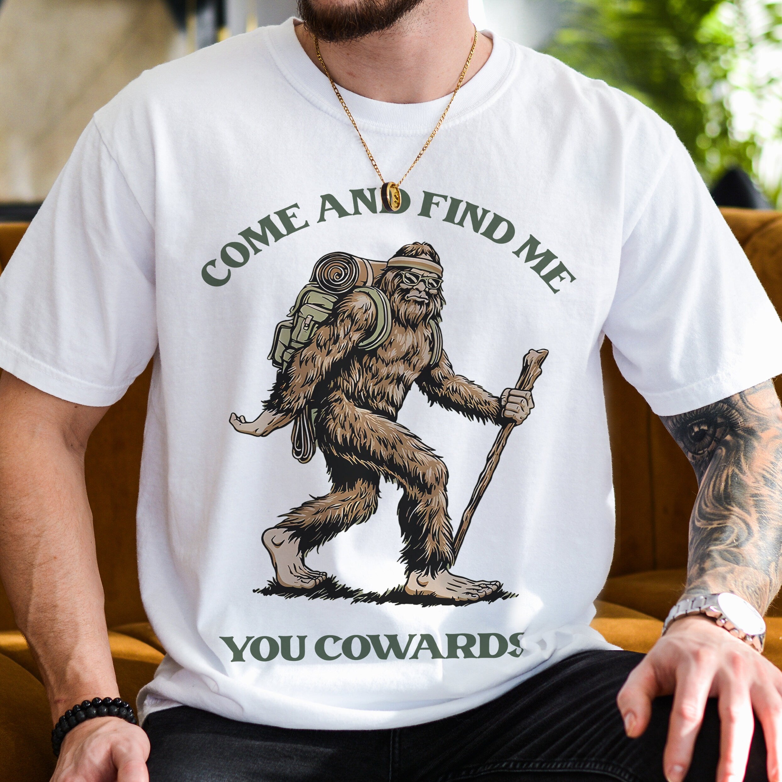 Funny Bigfoot T-Shirt – Unisex Sasquatch Graphic Tee for Men and Women