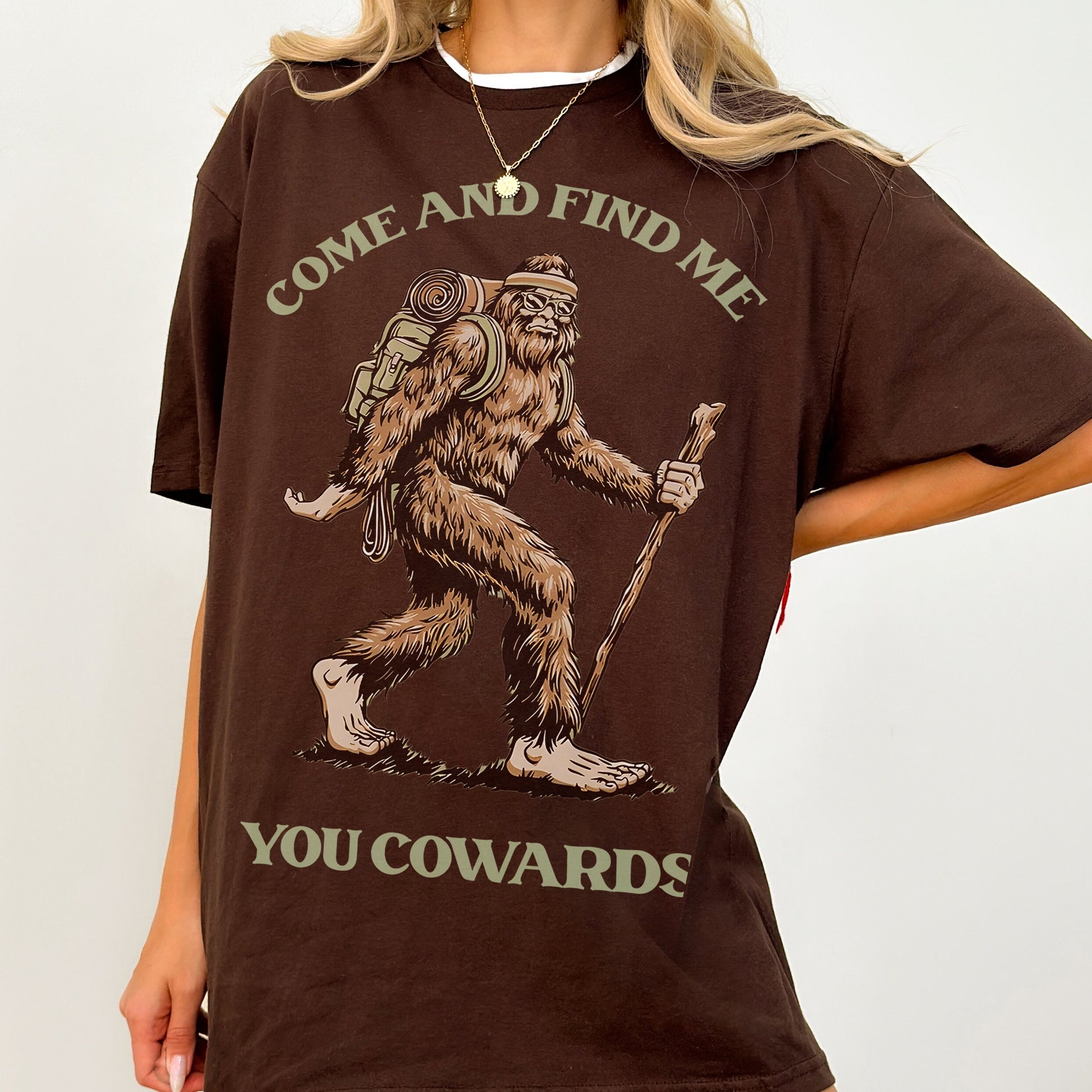 Funny Bigfoot T-Shirt – Unisex Sasquatch Graphic Tee for Men and Women