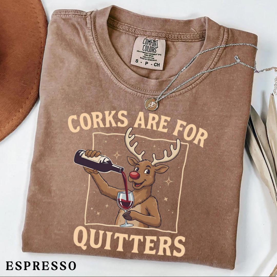 Funny Christmas Wine Shirt – Reindeer Holiday Drinking T-Shirt