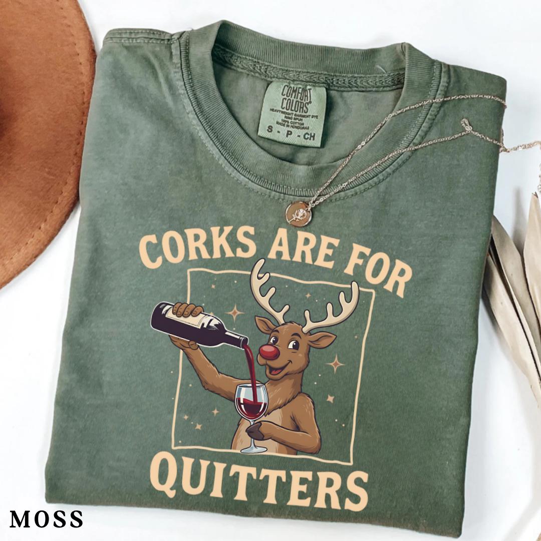 Funny Christmas Wine Shirt – Reindeer Holiday Drinking T-Shirt