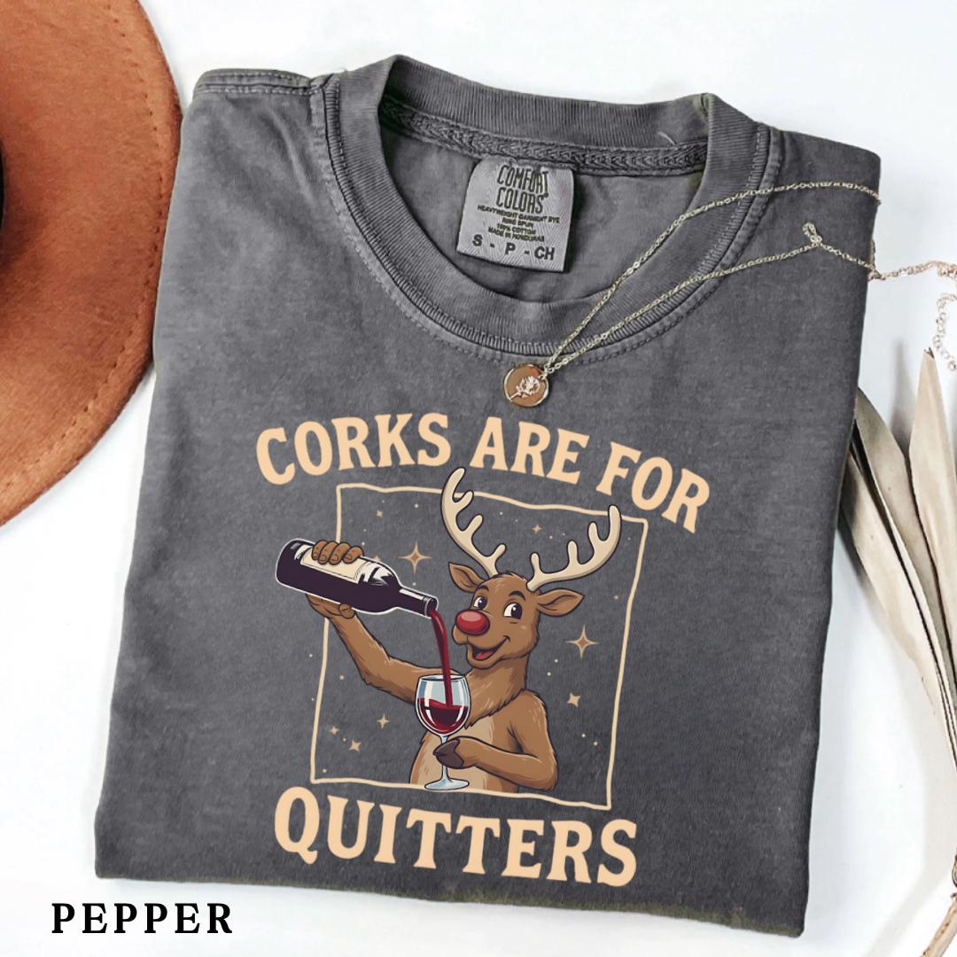 Funny Christmas Wine Shirt – Reindeer Holiday Drinking T-Shirt