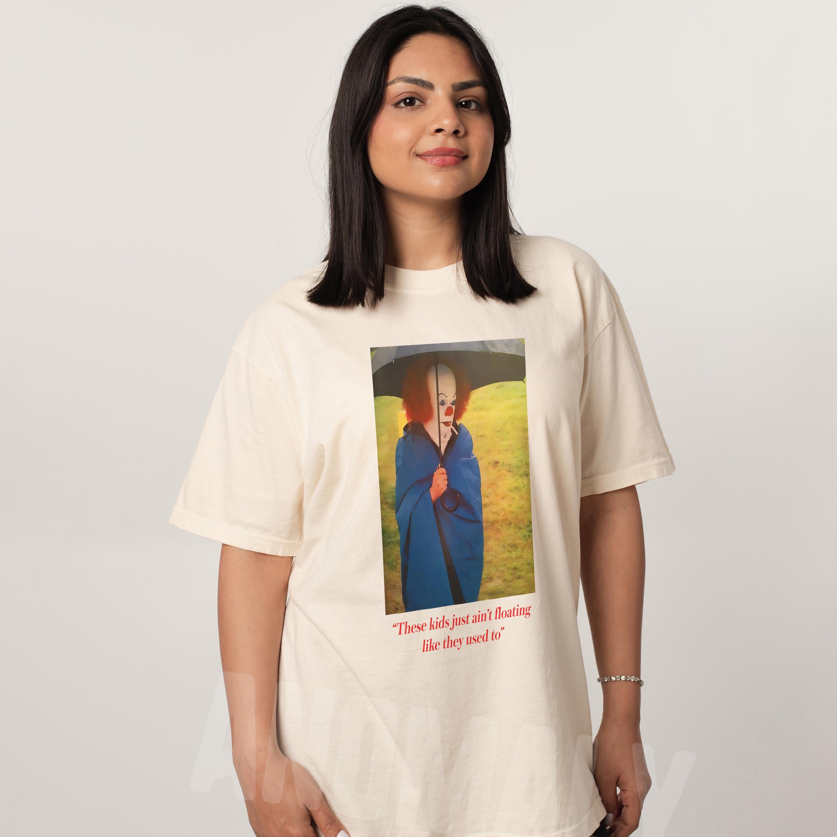 Funny Clown T-Shirt – Retro 90s Penny Horror Movie Graphic Tee