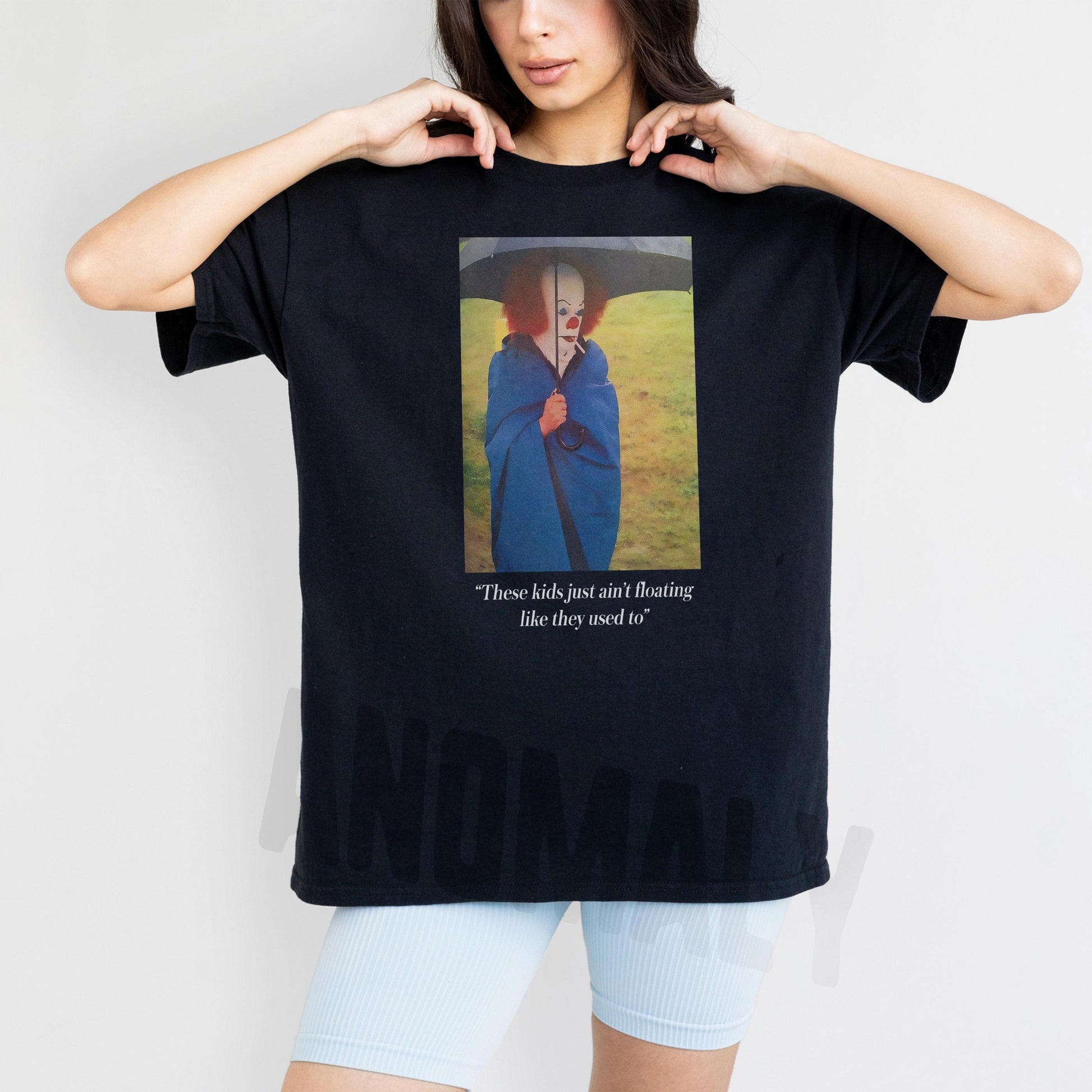 Funny Clown T-Shirt – Retro 90s Penny Horror Movie Graphic Tee