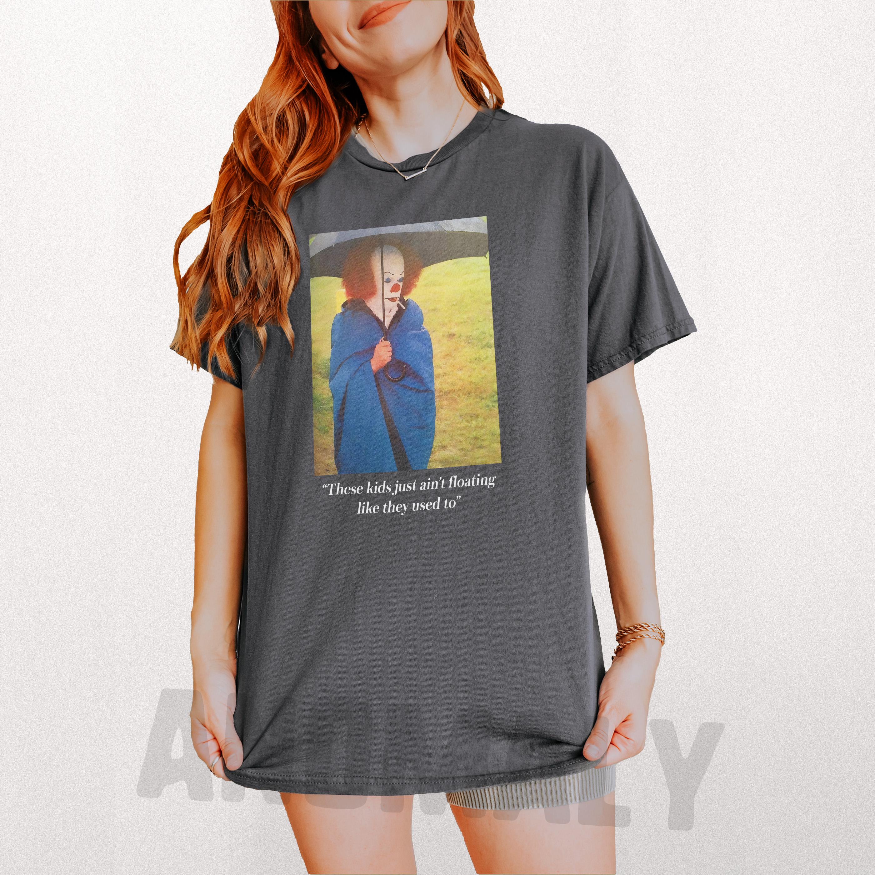 Funny Clown T-Shirt – Retro 90s Penny Horror Movie Graphic Tee