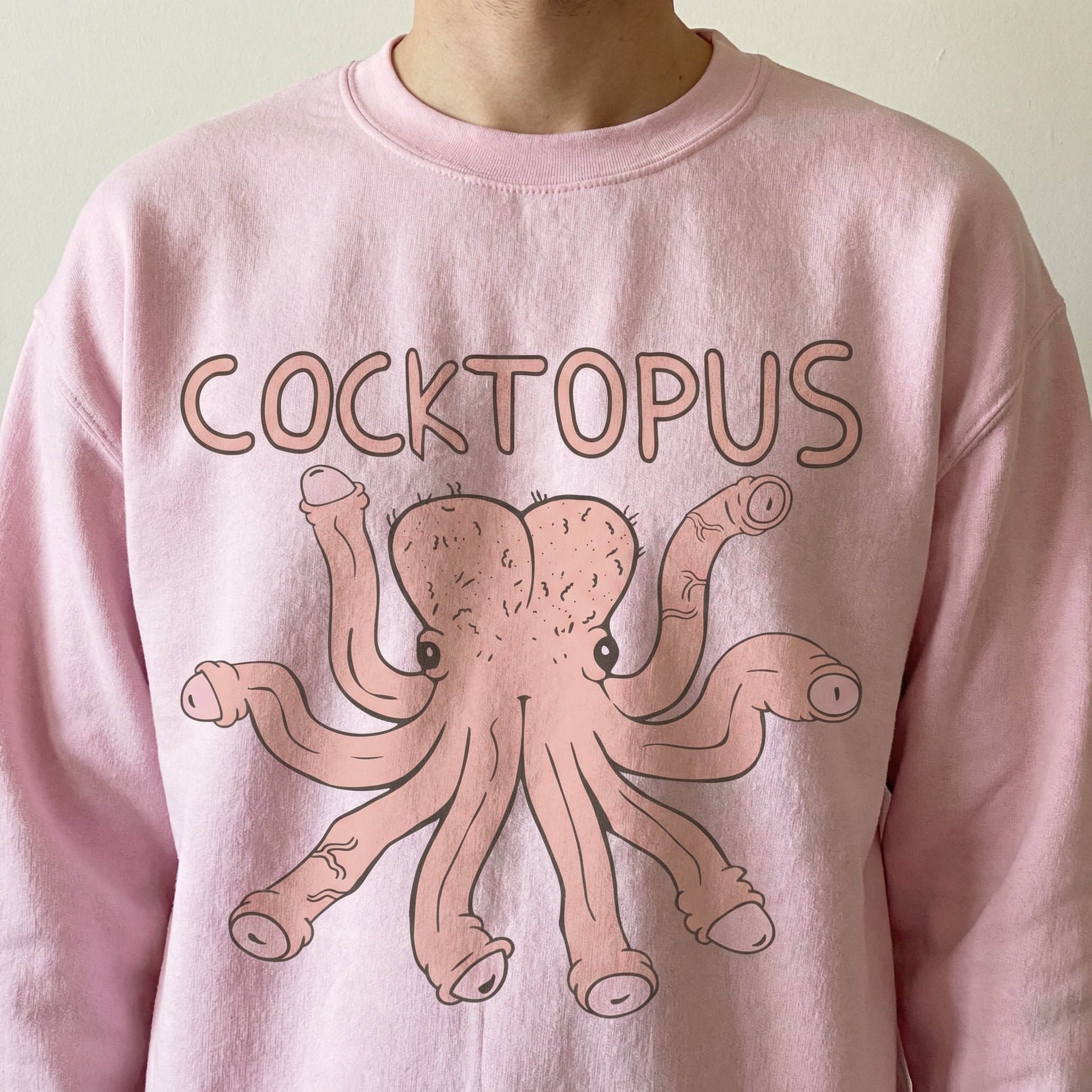 Funny Cocktopus Graphic T-Shirt – Humorous Cheeky Octopus Tee