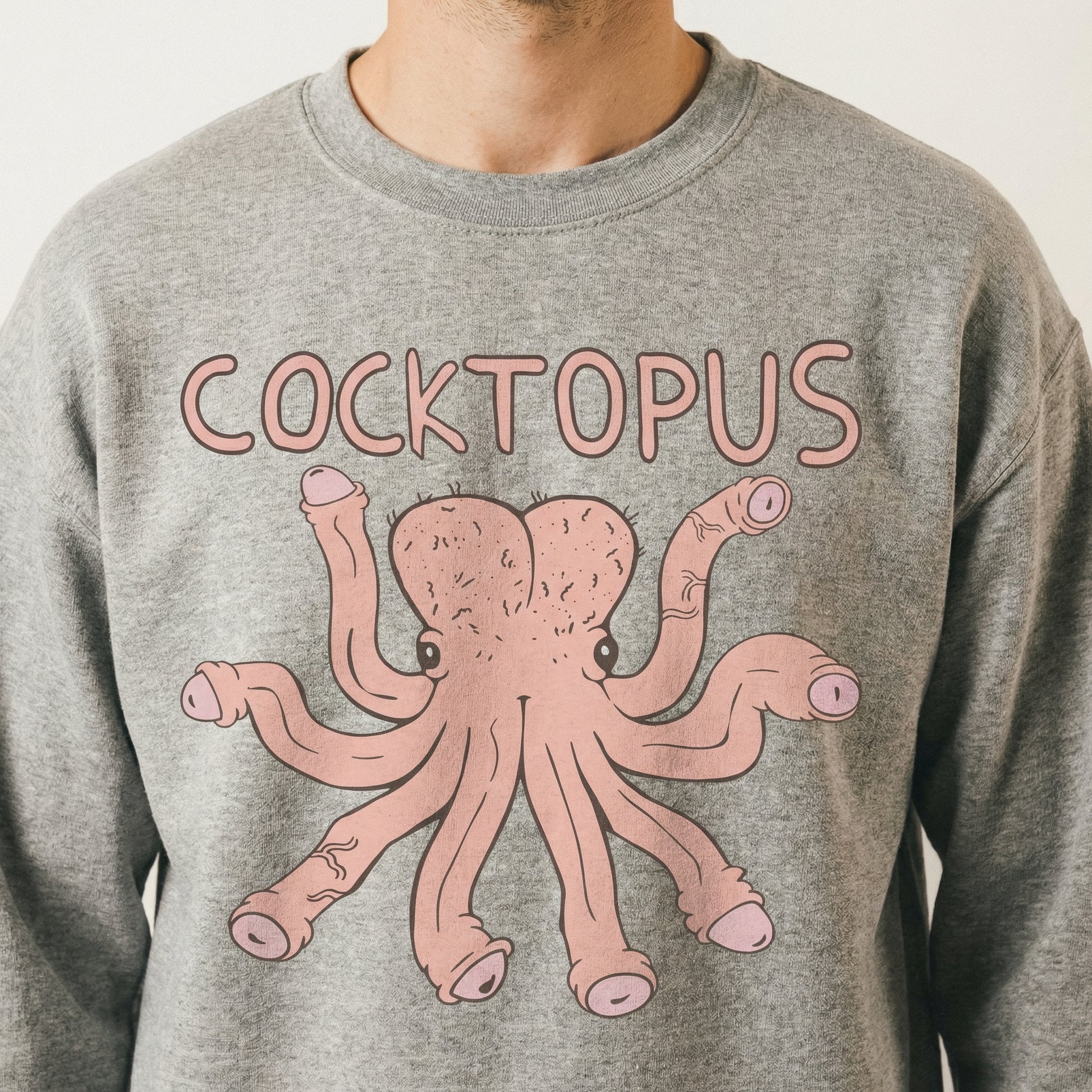 Funny Cocktopus Graphic T-Shirt – Humorous Cheeky Octopus Tee
