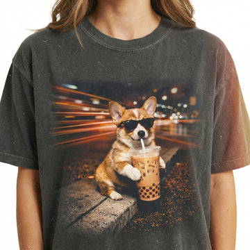 Funny Corgi Iced Coffee Shirt – Corgi Mom & Dad Gift Tee