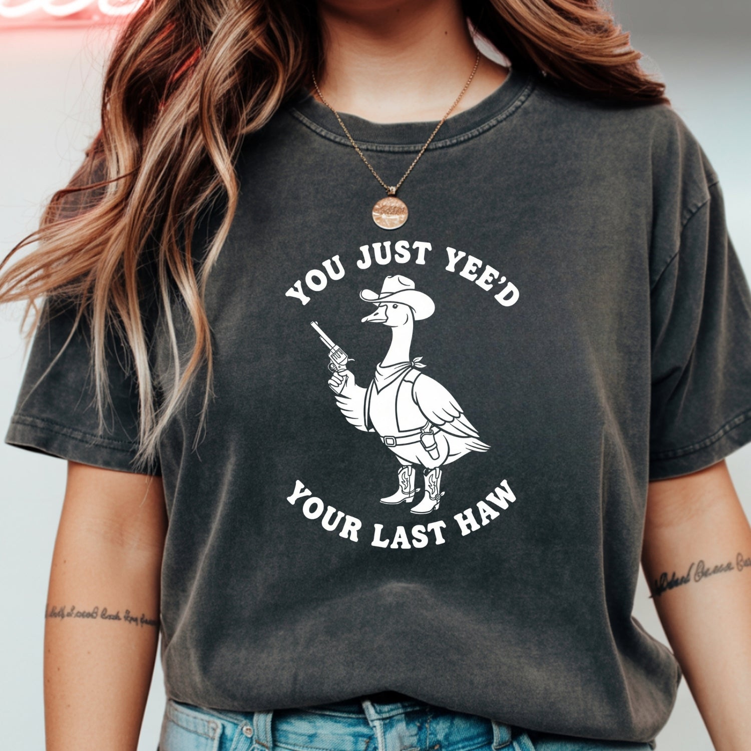 Funny Cowboy Graphic Tee - You Just Yee’d Your Last Haw Shirt Unisex