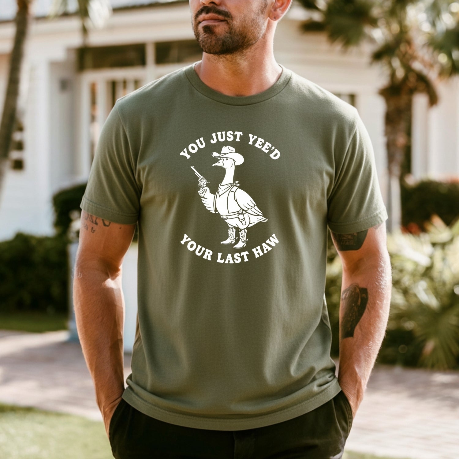 Funny Cowboy Graphic Tee - You Just Yee’d Your Last Haw Shirt Unisex