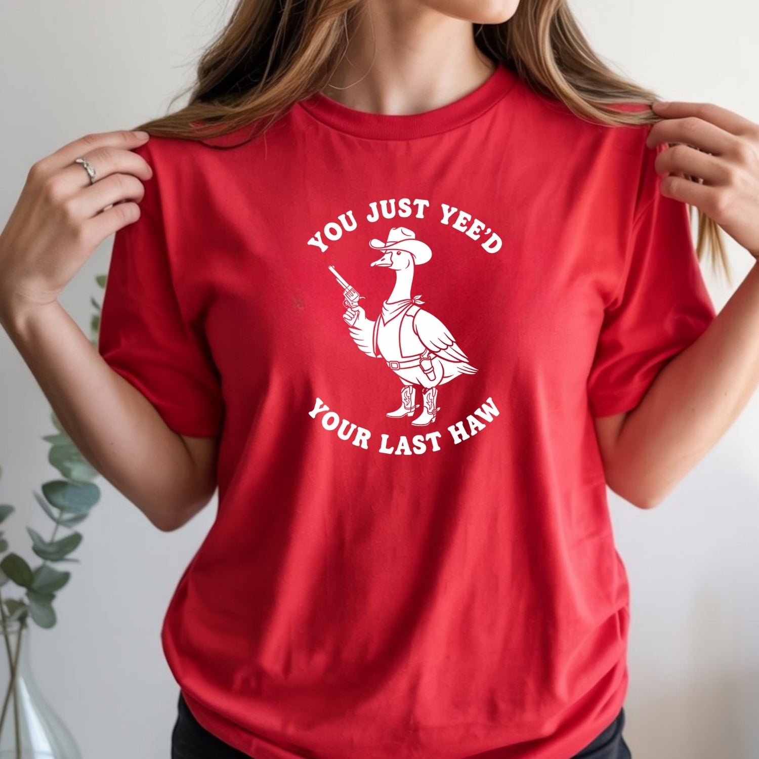 Funny Cowboy Graphic Tee - You Just Yee’d Your Last Haw Shirt Unisex