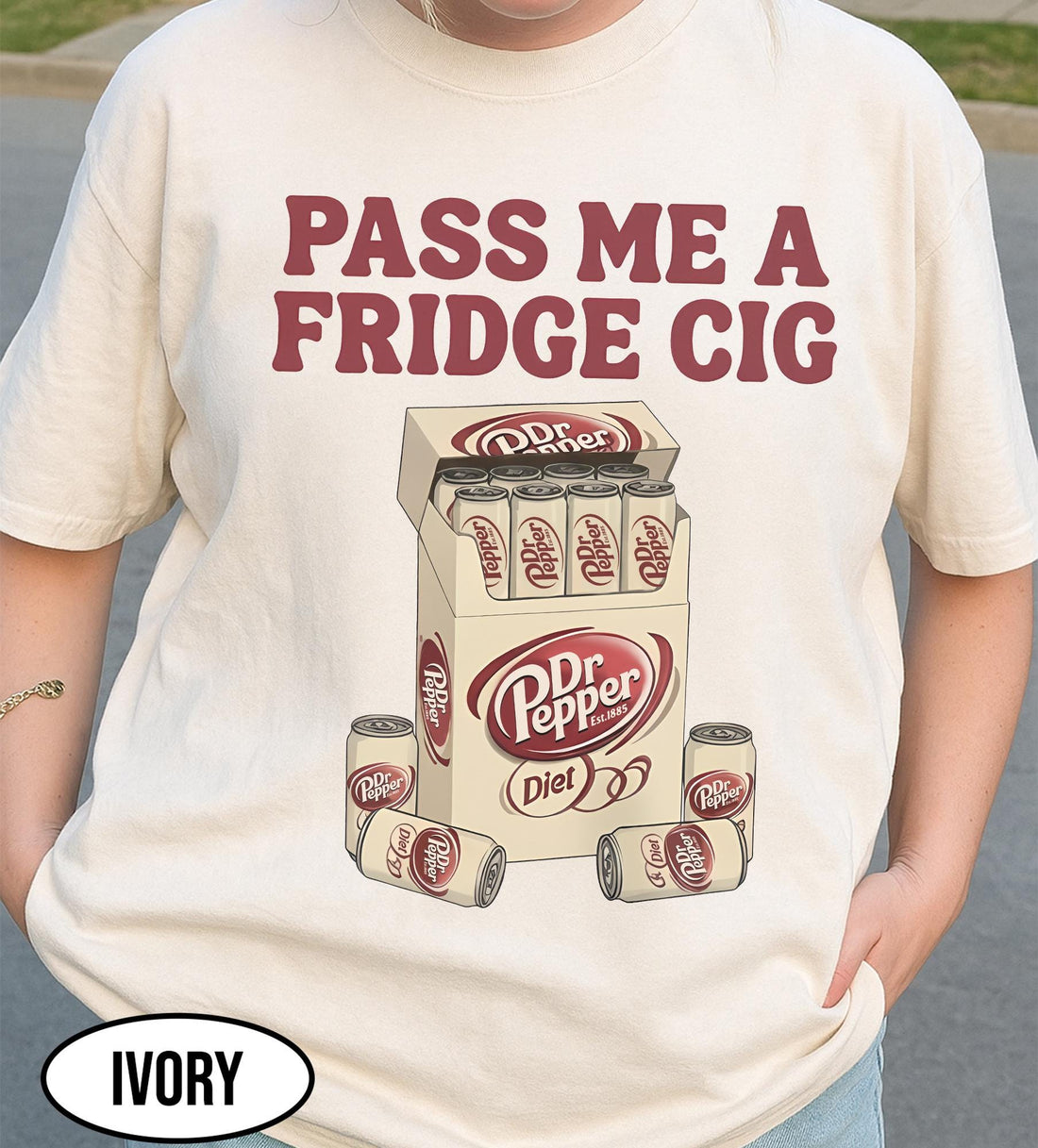Funny Pepper  Soda Meme Shirt - Pass Me a Fridge Cig Parody Tee