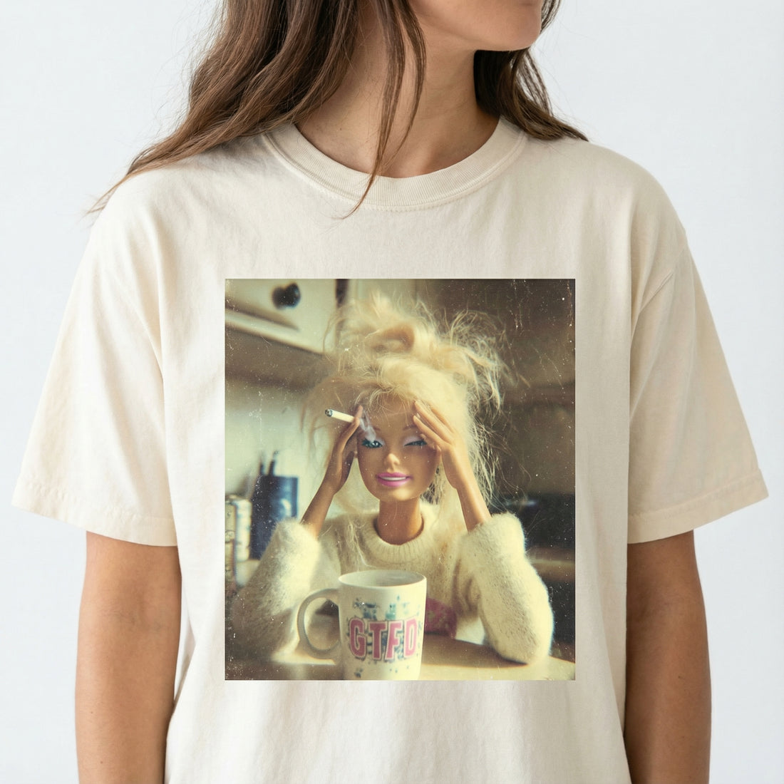 Funny Doll Face Meme T-Shirt – Shocked Expression Graphic Tee – Viral Internet Humor Shirt