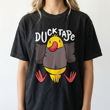 Funny Duct Tape Parody T-Shirt - Silly Duck Pun Graphic Tee