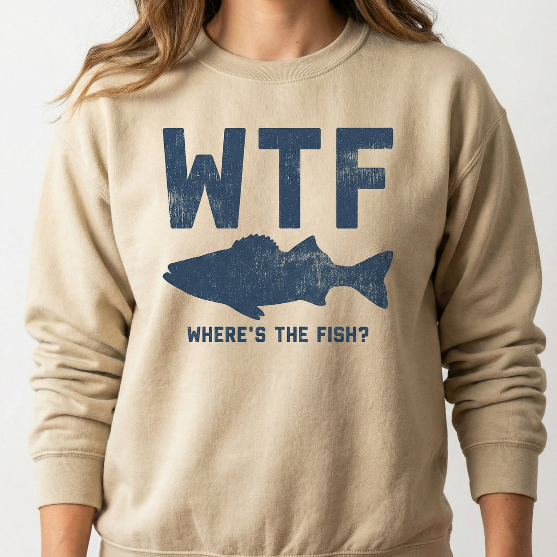 Funny Fishing T-Shirt – WTF Where’s the Fish Graphic Tee – Fisherman Gift