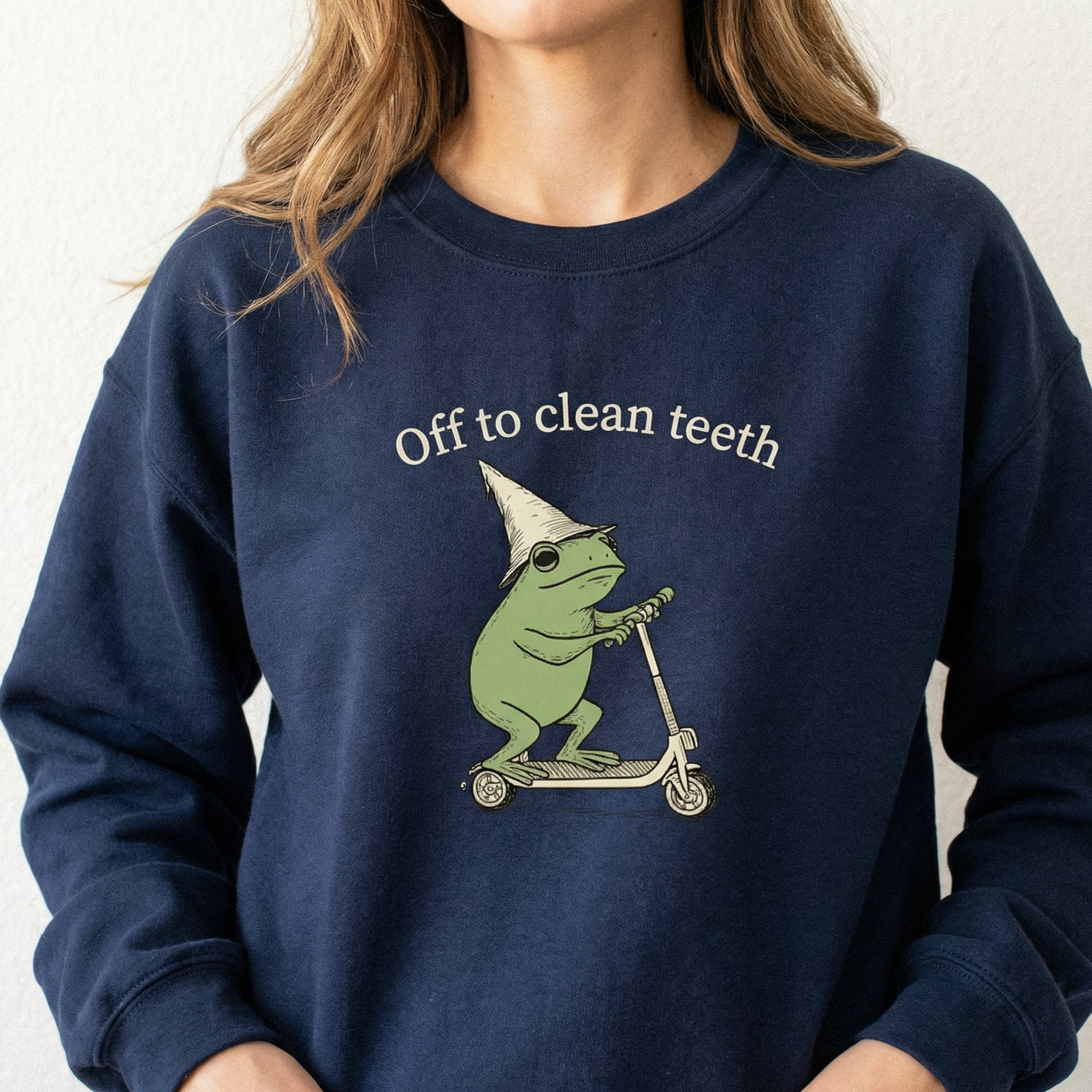Funny Frog Dental Hygienist Shirt – Off to Clean Teeth Graphic Tee