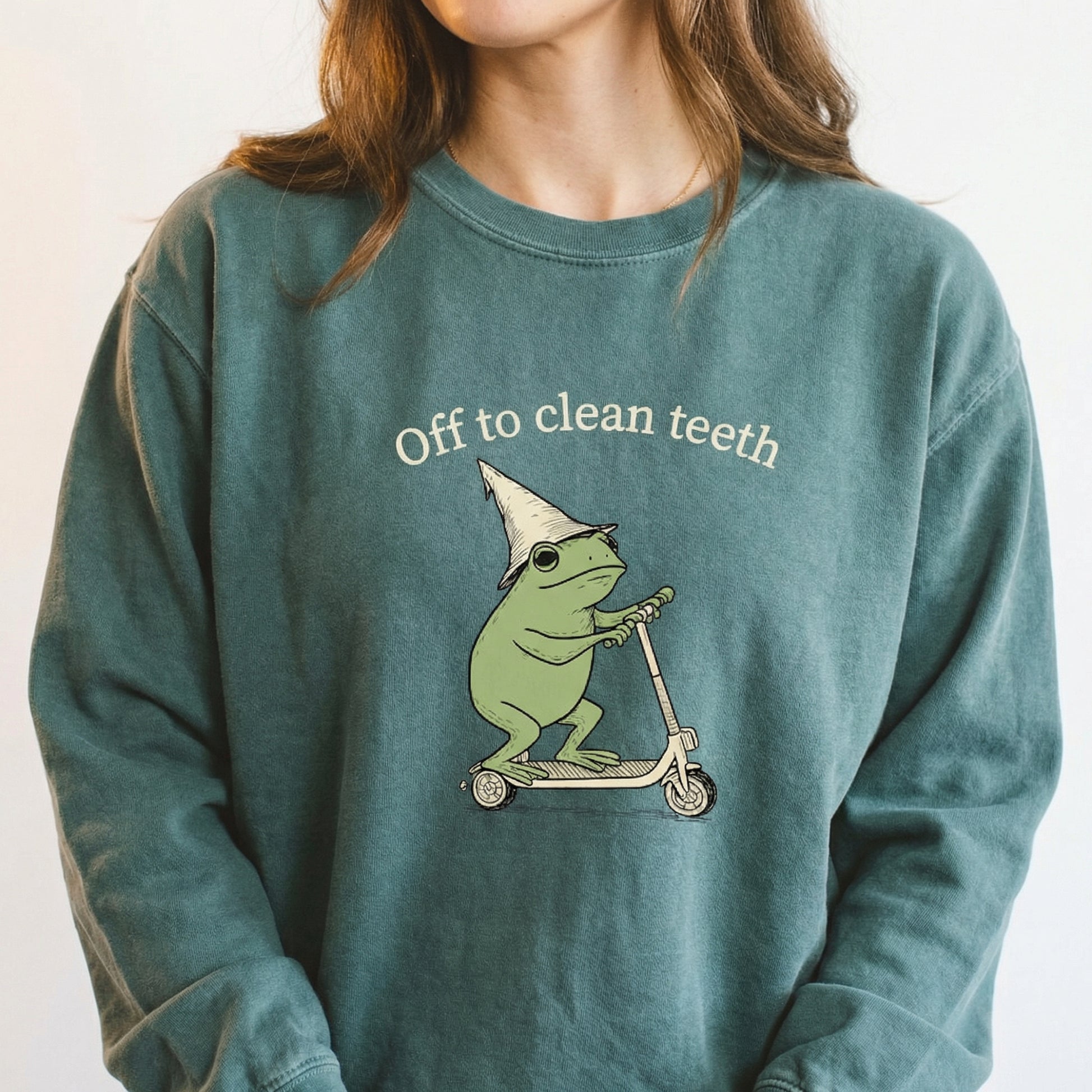 Funny Frog Dental Hygienist Shirt – Off to Clean Teeth Graphic Tee
