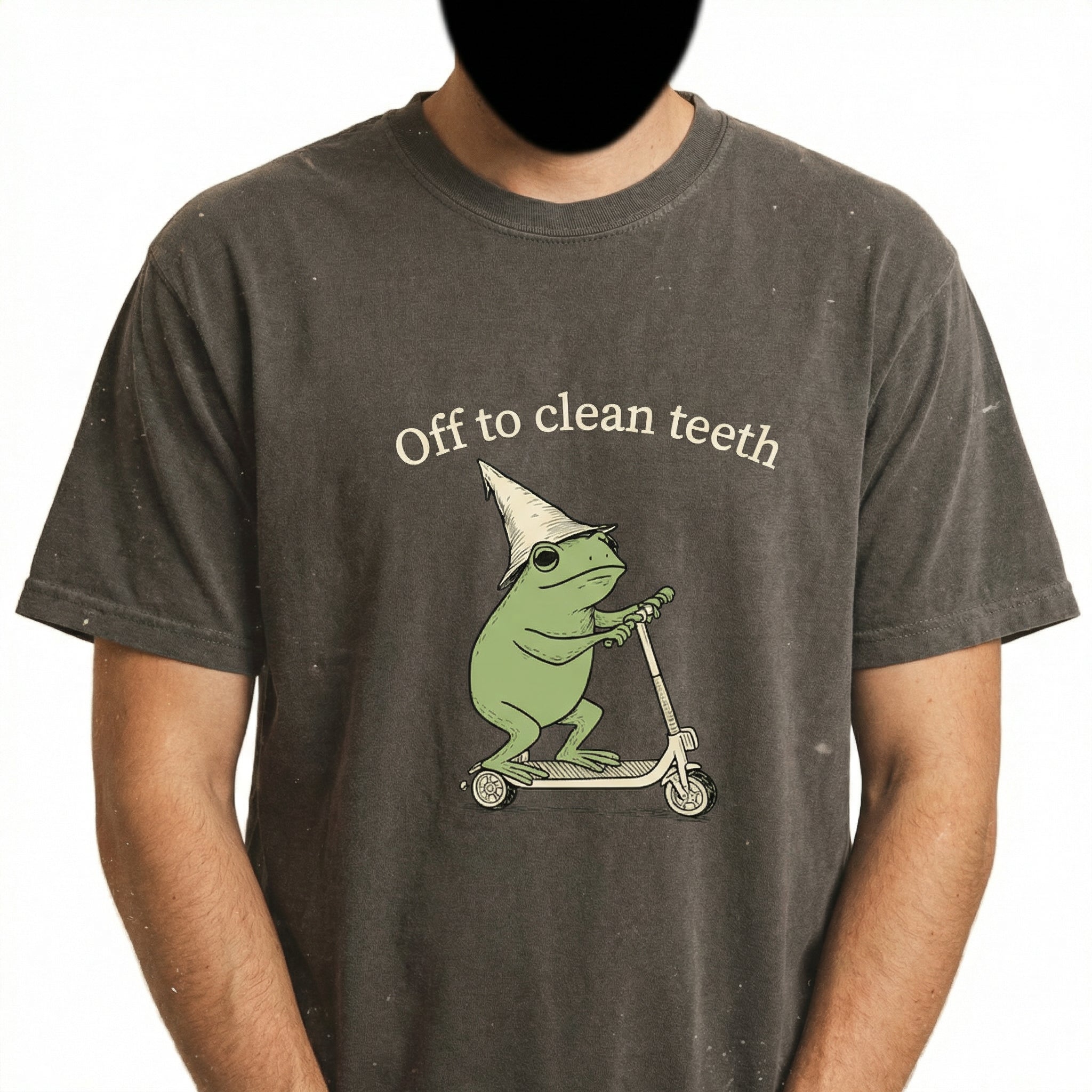 Funny Frog Dental Hygienist Shirt – Off to Clean Teeth Graphic Tee