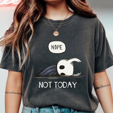Funny Hollow Knight Nope Not Today Meme T-Shirt – Gamer Gift Tee